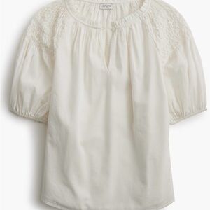 Women's J Crew White Blouse